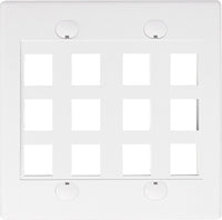 07-6075-06 12-Port Keystone Wall Plate