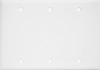 07-6085-03 3-Gang Blank Face Plate