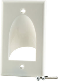 07-6088-01 1-Gang Reversible Bulk Cable Wall Plate