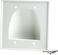 07-6089-02 2-Gang Bulk Cable Wall Plate
