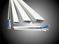 07-6492 ONE PIECE SURFACE RACEWAY WHITE 6FT WITH ADHESIVE TAPE ON BASE