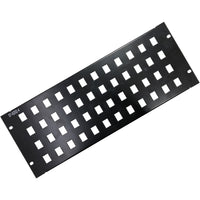 07-6202-04 4U Rack Mount Blank Keystone Panel