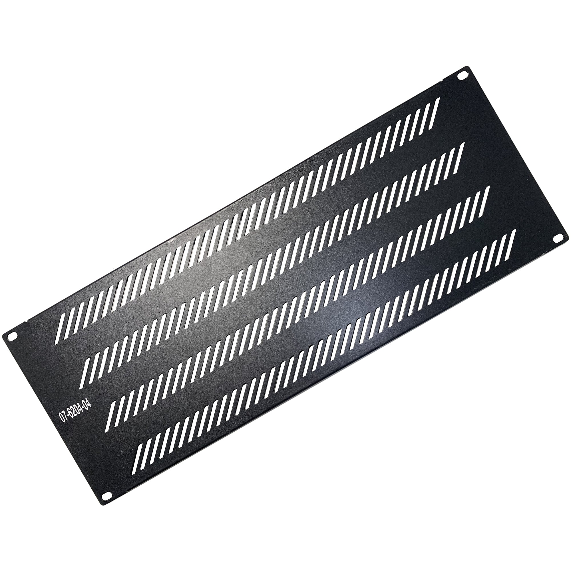 07-6204-04 Blank Filler Panel with Ventilation - 4U - Black Color