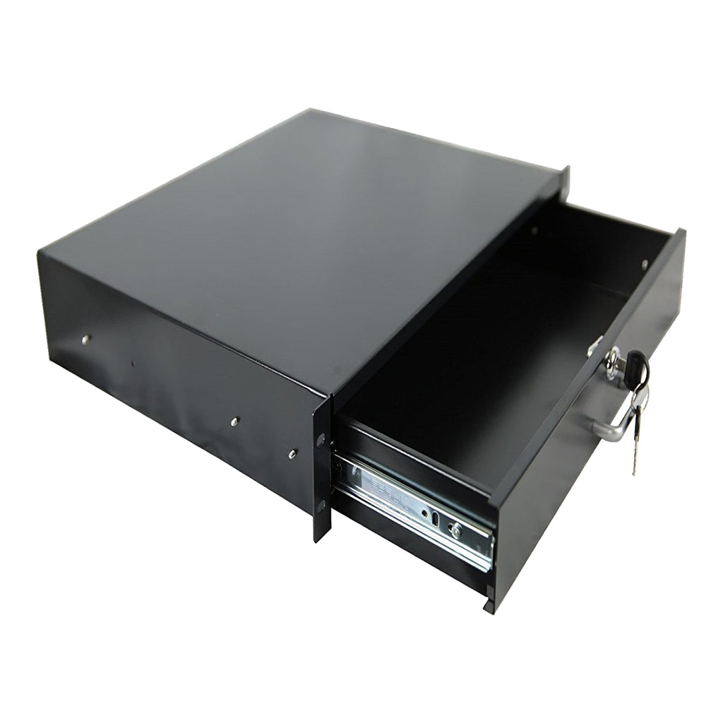 07630504 4U Rack Mount Drawer with Key AA Electronics