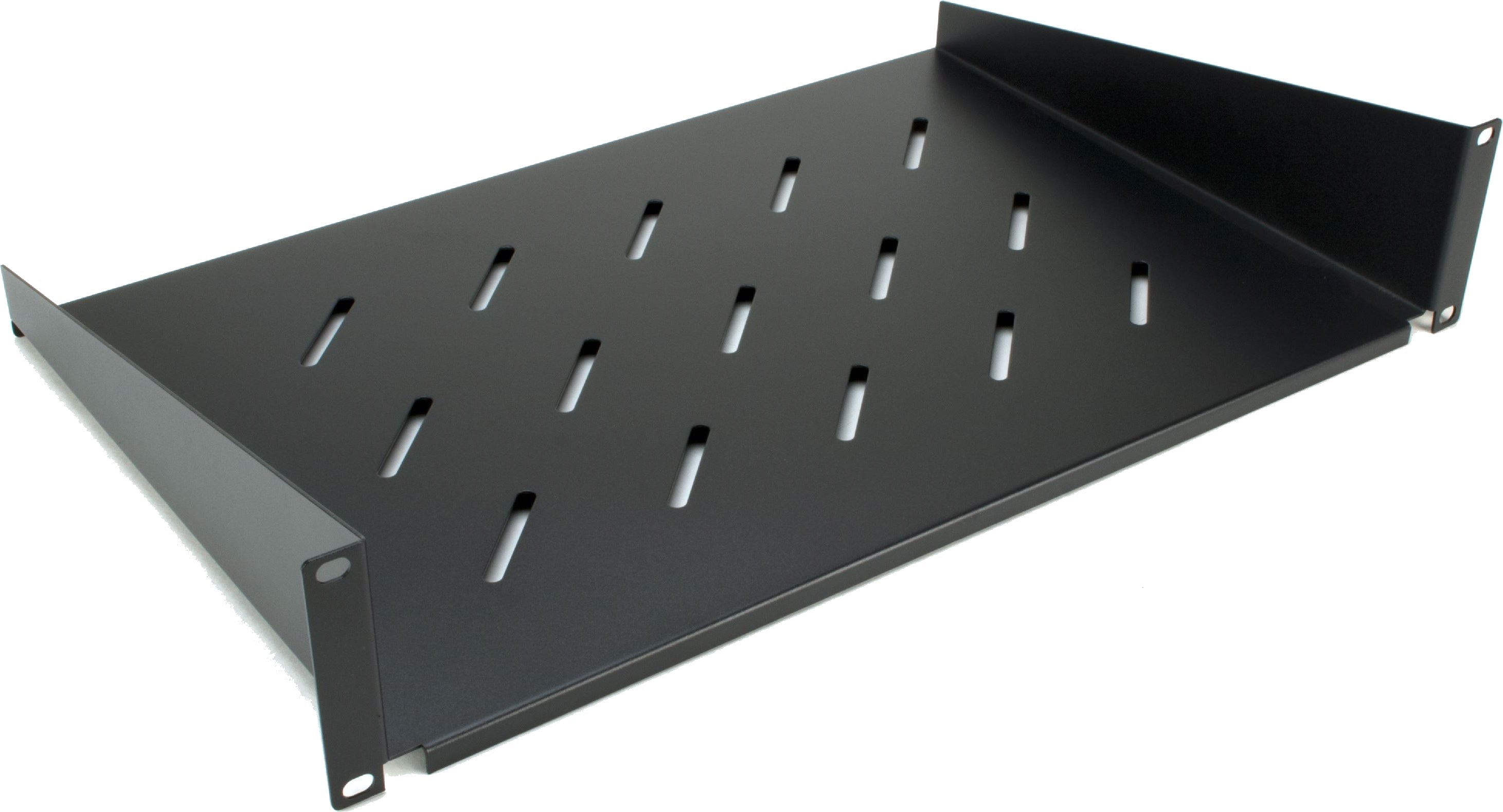 07-6307-302 2U 30cm(12 inch) Depth Front Mount Fixed Shelf for Network Cabinet