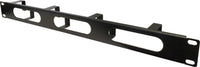 07-6314 1U Horizontal 4-Ring Rack Mount Cable Management Panel - Metal