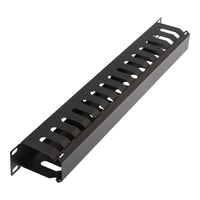 07-6315 1U Horizontal Slotted Rack Mount Cable Management Panel - Metal