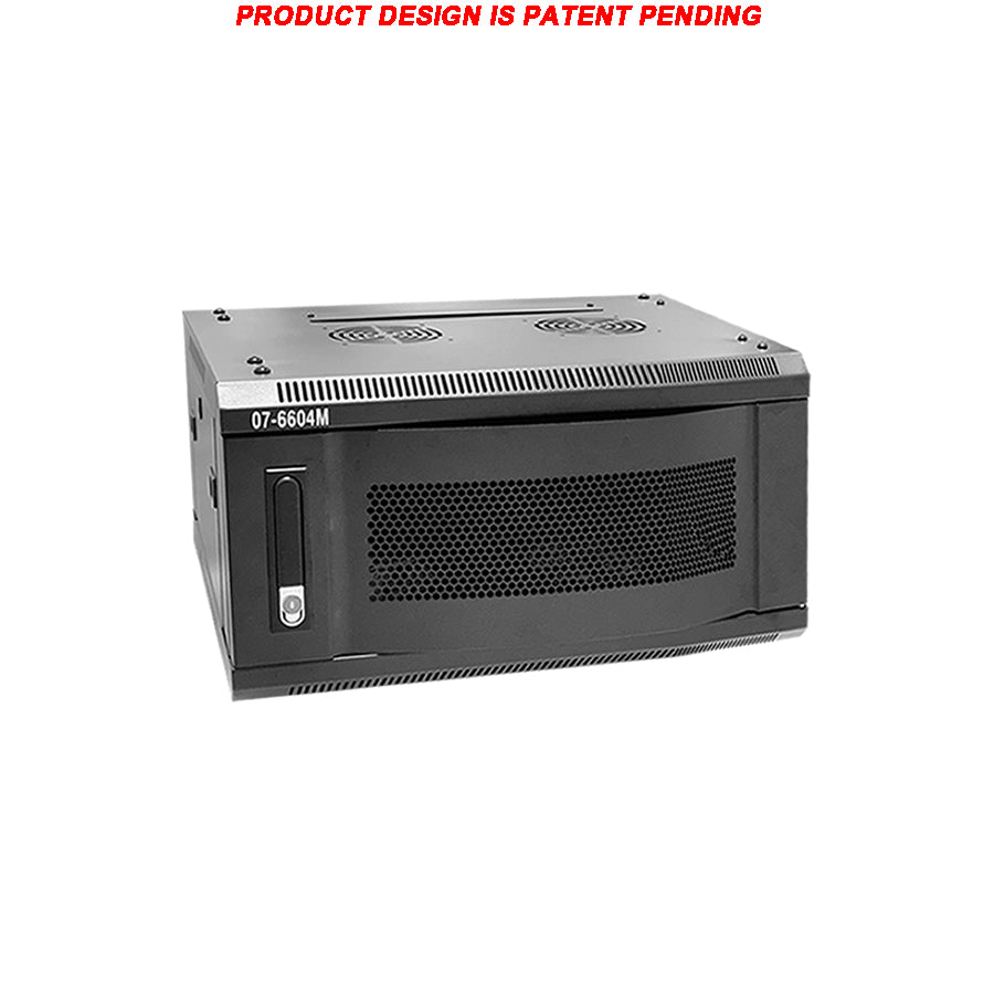 07-6604M 4U Wall Mount Network Server Cabinet with Metal Door