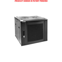 07-6609M 9U 45cm(17.5 inch) Depth Wall Mount Network Cabinet - Locking Metal Door
