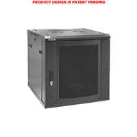 07-6612M 12U 45cm(17.5 inch) Depth Wall Mount Network Cabinet - Locking Metal Door