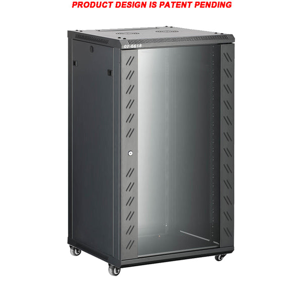 07-6618 18U 45cm(17.5 inch) Depth Server Network Cabinet - Locking Gla ...