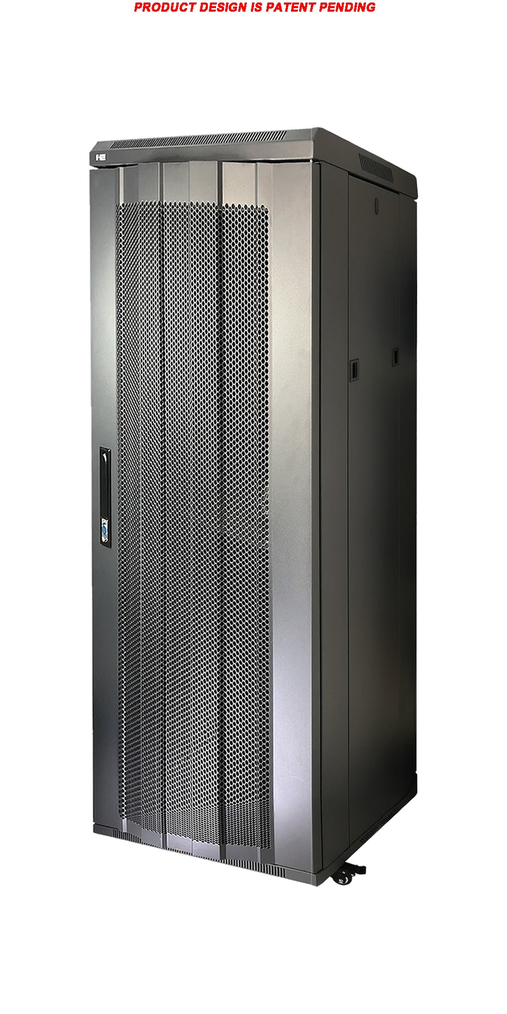07-6627E 27U Stand Server / Network Cabinet - Extra Deep, Locking Metal Door and Casters with Brake