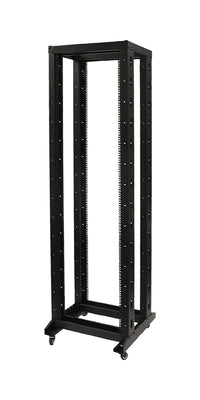 07-6632-01 32U Standing Network Server Open Rack - Heavy Duty Caster, 4 Posts