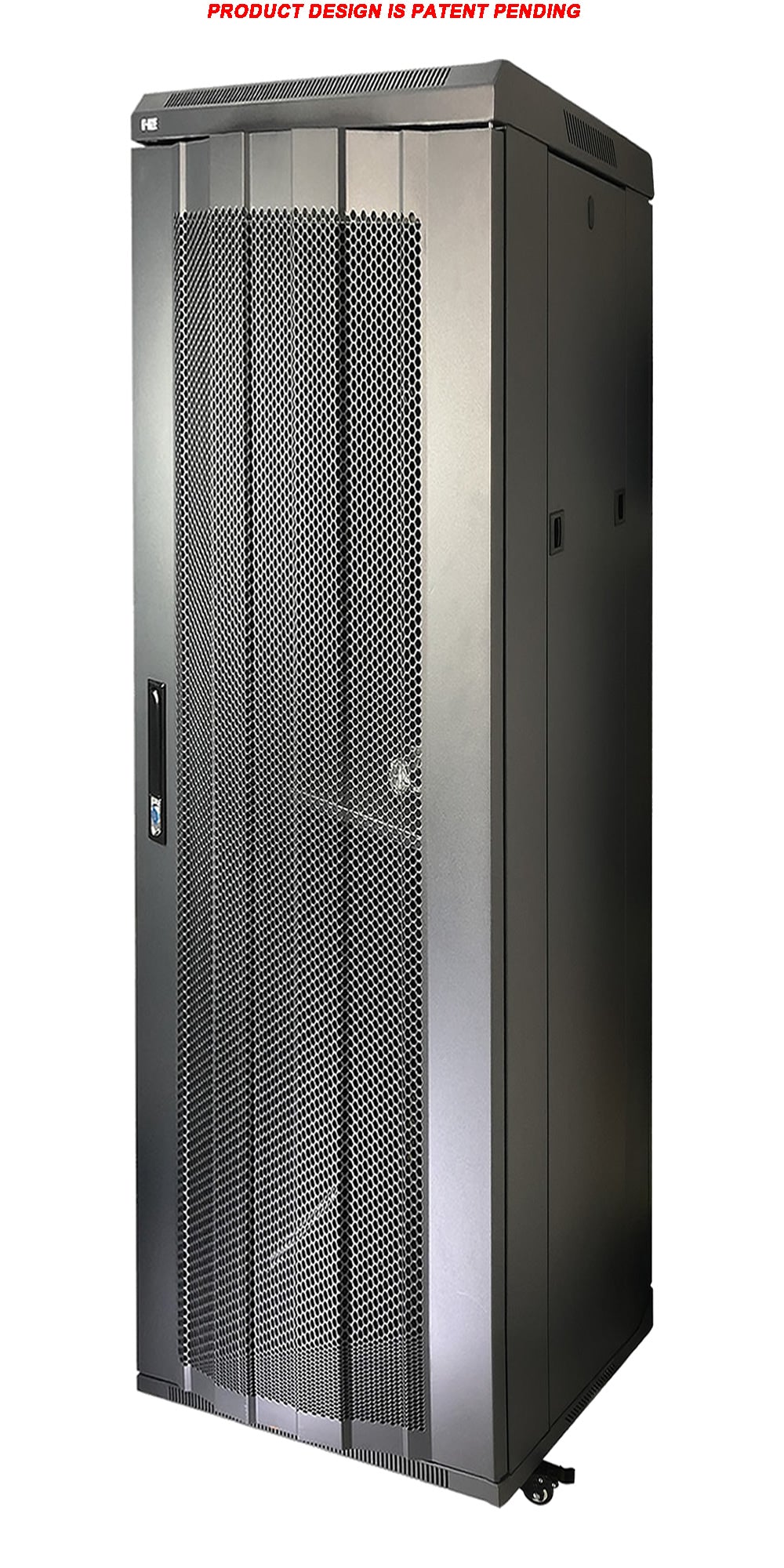 07-6642E 42U Stand Server / Network Cabinet - Extra Deep, Locking Metal Door and Casters with Brake