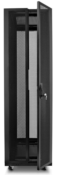 07-6842-10 42U 100cm(39.3 inch) Depth Server Network Cabinet - Locking Metal Door, 4 Fans, 2 Shelves, Heavy Duty Casters with Brake