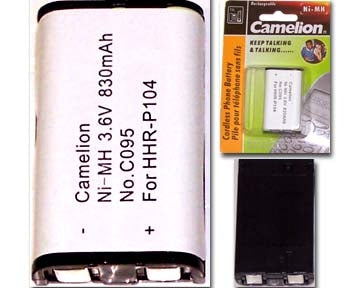 29-095 3.6V 830mAh Cordless Phone Battery Ni-CD