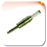 15-0205G 1/4" Stereo Male with 7.0mm Spring