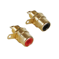 15-1611 RCA Female Chassis Mount (RD/BK)