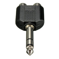 15-1916 1/4 Inch Male Stereo To 2 RCA Female Y Splitter Audio Adapter