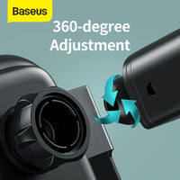 70-4WXHW01-B01 Rock-solid Electric Holder Wireless Charger Kit (Air Outlet & Tank Suction Base & Car Charger)