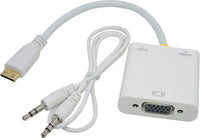 16-6355 Mini HDMI to VGA + Audio Adapter