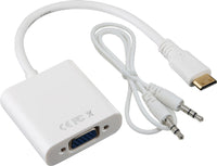 16-6355 Mini HDMI to VGA + Audio Adapter