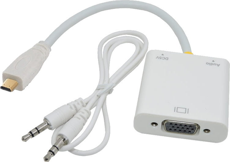 16-6375 Micro HDMI to VGA + Audio Adapter