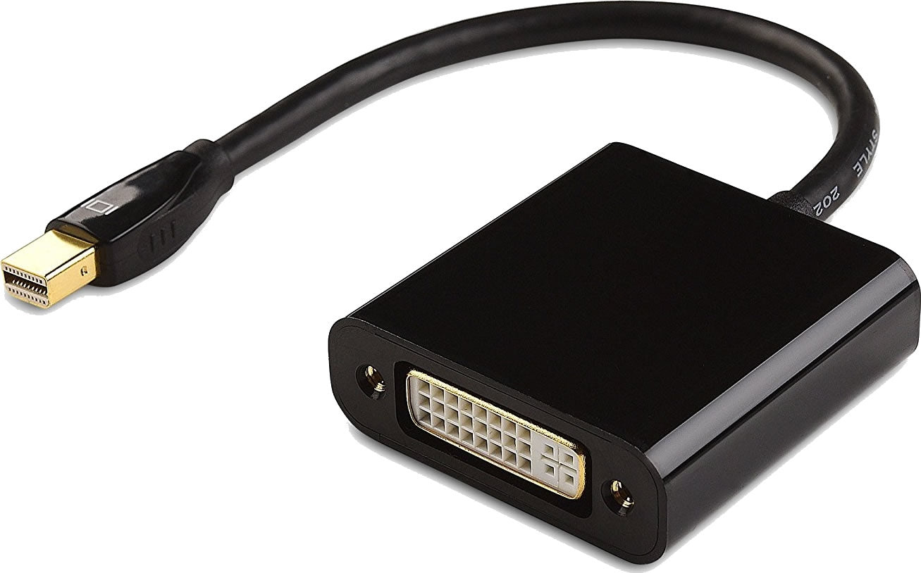 16-6427 Mini DisplayPort (ThunderBolt) Male to DVI-D Female Adapter