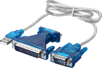 16-6524 USB 2.0 to Serial RS232 DB9 / DB25 Adapter