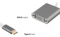 16-6553 USB 3.1 Type C to DVI-D Female Adapter