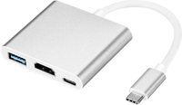 16-6554 USB 3.1 Type C to HDMI+USB Type C+USB 3.0 Adapter