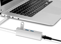 16-6556 USB 3.1 Type C to RJ45 LAN 100Mbps+3*USB 3.0 Female Adapter