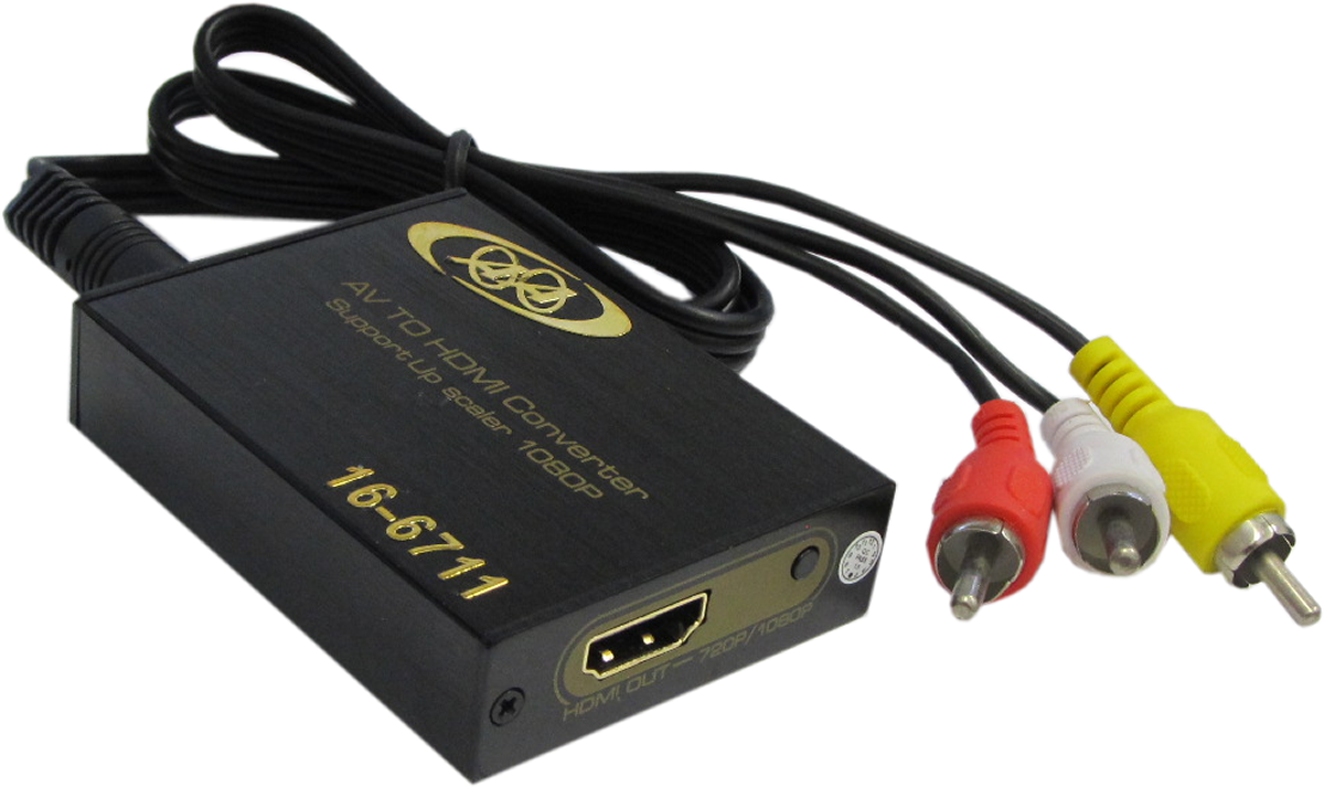 16-6711 Composite Audio / Video to HDMI Converter - Metal Casing
