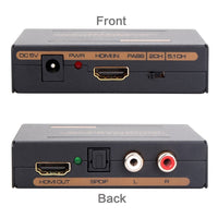 16-6713 HDMI Audio Extractor - HDMI to HDMI + Optical + RCA L/R Stereo Audio Out