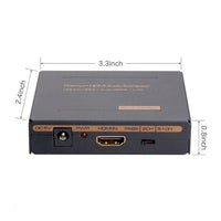 16-6713 HDMI Audio Extractor - HDMI to HDMI + Optical + RCA L/R Stereo Audio Out