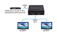 16-6802-4 HDMI 4K Splitter 1 In 2 Out, HDCP 1.4, Supports 3D, 4Kx2K@30Hz
