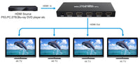16-6804-44 HDMI Splitter 1 In 4 Out, 4Kx2K@60Hz (YUV 4:4:4)