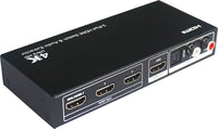 16-6831-42 HDMI 4K Version 2.0 Switcher 3 In 1 Out with Audio Extractor Support 4Kx2K@60Hz, ARC, CEC, HDR