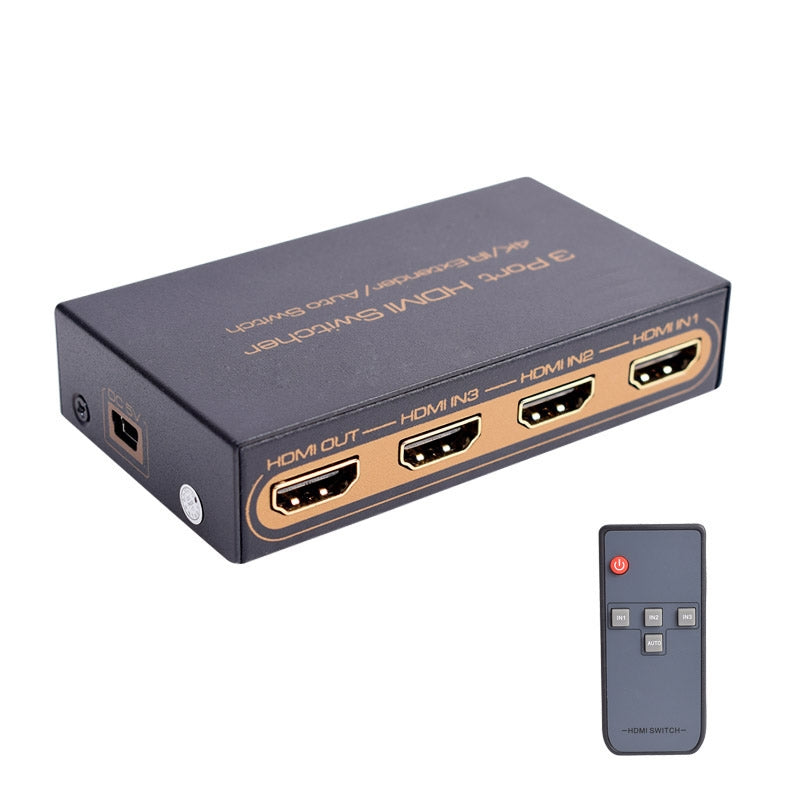 16-6831 HDMI 4K Switcher 3 In 1 Out with Remote