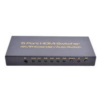 16-6851 HDMI 4K Switcher 5 In 1 Out with Remote