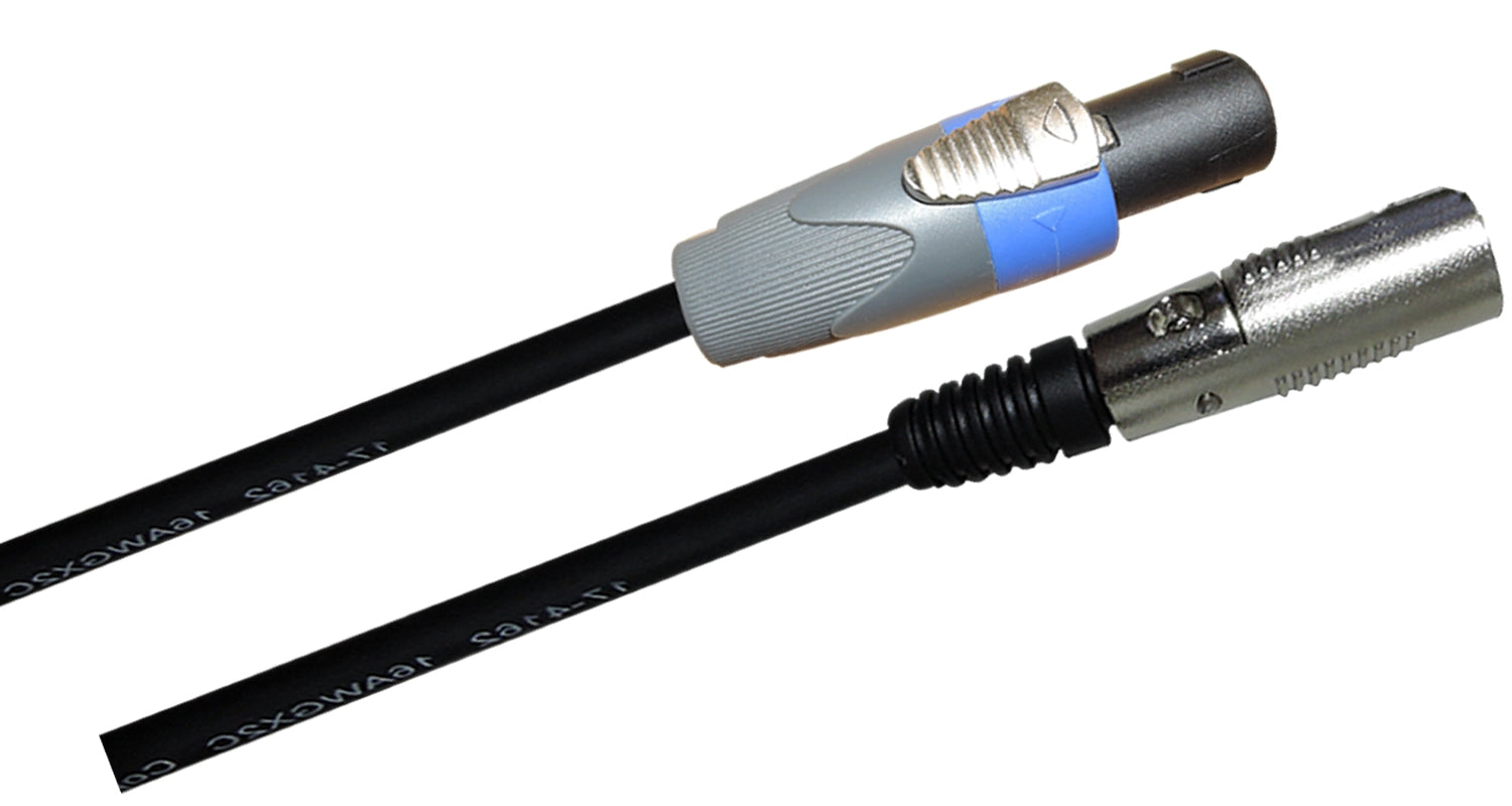 16-7219 SPEAKON Male to XLR Male Cable