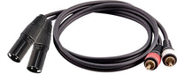16-7238 2 XLR Male to 2 RCA Male Cable