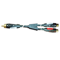 16-7312 RCA Male Jack to 2 RCA Female Plugs (Y Cable )
