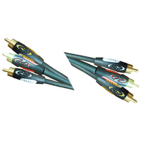 16-7326 Yellow, White, Red Composite Video Cable, 3 RCA Male Jack to 3 RCA Male Jack Cable