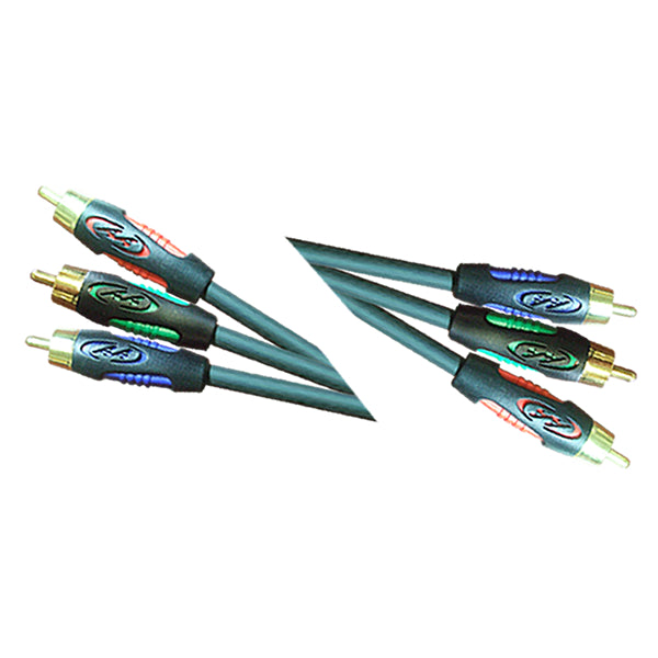 16-7328 Red, Green, Blue Component Video Cable, 3 RCA male jack to 3 RCA male jack cable