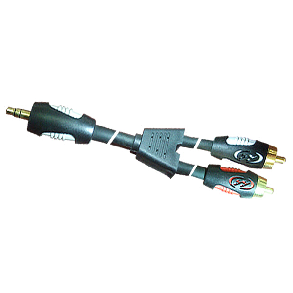 16-7504 3.5mm Stereo Male jack to 2 RCA Male Jack Cable