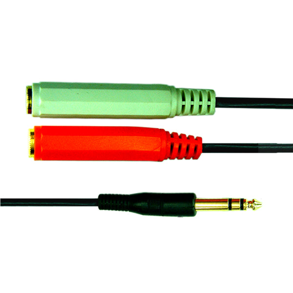 16-8035-01 1/4 Stereo M - 2 x F Cable