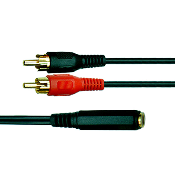 16-8062-01 1/4 Inch Stereo Female to 2 RCA Male Cable