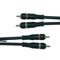 16-8106-5RD Red 2xRCA - 2xRCA Plugs
