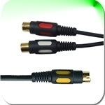 16-8362-01 S Video Plug - 2xRCA Jack